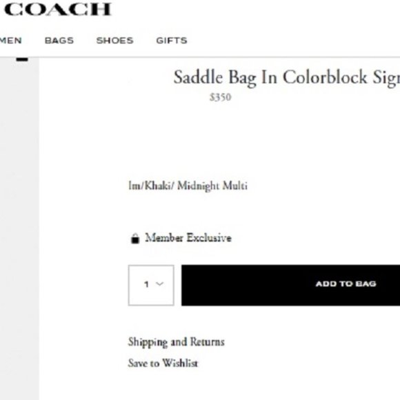 $239 *NEW* COACH Im/Khaki/Midnight Blue Multi Saddle Bag - Picture 2 of 15